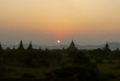 Myanmar - Coucher de soleil sur les temples de Bagan