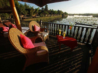 Myanmar - Lac Inle - Inle Princess Resort - Vue depuis le Lake Front Chalet