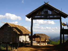 Thailande - Village Lahu des environs de Fang