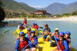Bhoutan - Rafting au pied du Dzong de Punakha