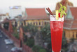 Cambodge - Phnom Penh - Amanjaya Pancam Hotel - Cocktail sur la terrasse