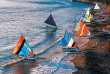 Indonésie - Bali - Bateaux traditionnels sur la plage de Amed