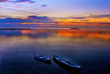 Indonésie - Java - Coucher de soleil sur le lagon de Menjawakan © Kura Kura Resort