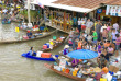 Thailande - Marché flottant des environs de Bangkok