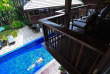 Thailande - Chiang Mai -  Banthai Village - Vue sur la piscine depuis la Banthai Suite