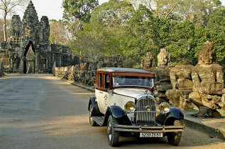 Cambodge - Siem Reap - Victoria Angkor Resort & Spa - Visite des temples en voiture d'époque