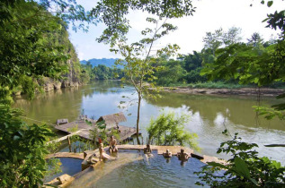 Thailande - La piscine du Hintok River Camp © Hellfire Pass