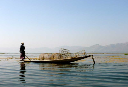 Myanmar - Lac Inle - Pêcheurs du Lac Inle