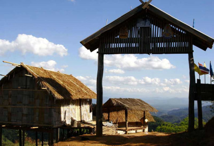 Thailande - Village Lahu des environs de Fang