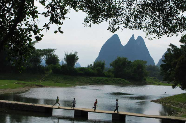 Chine - Les pics de la rivière Li à Yangshuo