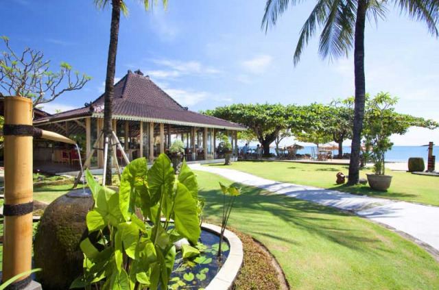 Indonésie - Bali - Keraton Jimbaran Beach Resort - Plage et Joglo Restaurant