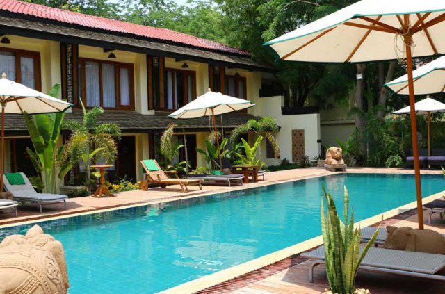 Myanmar – Bagan – My Bagan Residence By Amata – La piscine et le jardin