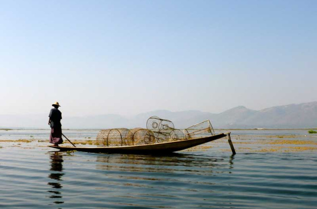 Myanmar - Lac Inle - Pêcheurs du Lac Inle