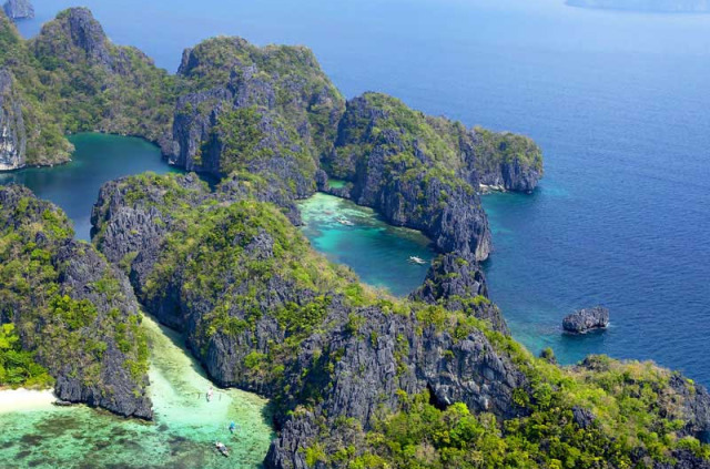 Philippines - Falaise calcaires de Palawan © OT Philippines