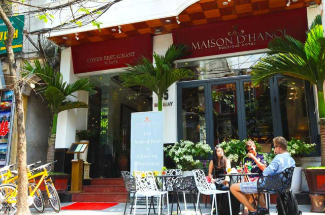 Vietnam – Hanoi – La Maison d'Hanoi Boutique Hotel – Entrée de l'hôtel