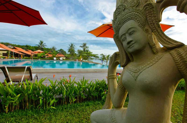 Vietnam - Phu Quoc - Chen Sea Resort - Piscine et jardins de l'hôtel